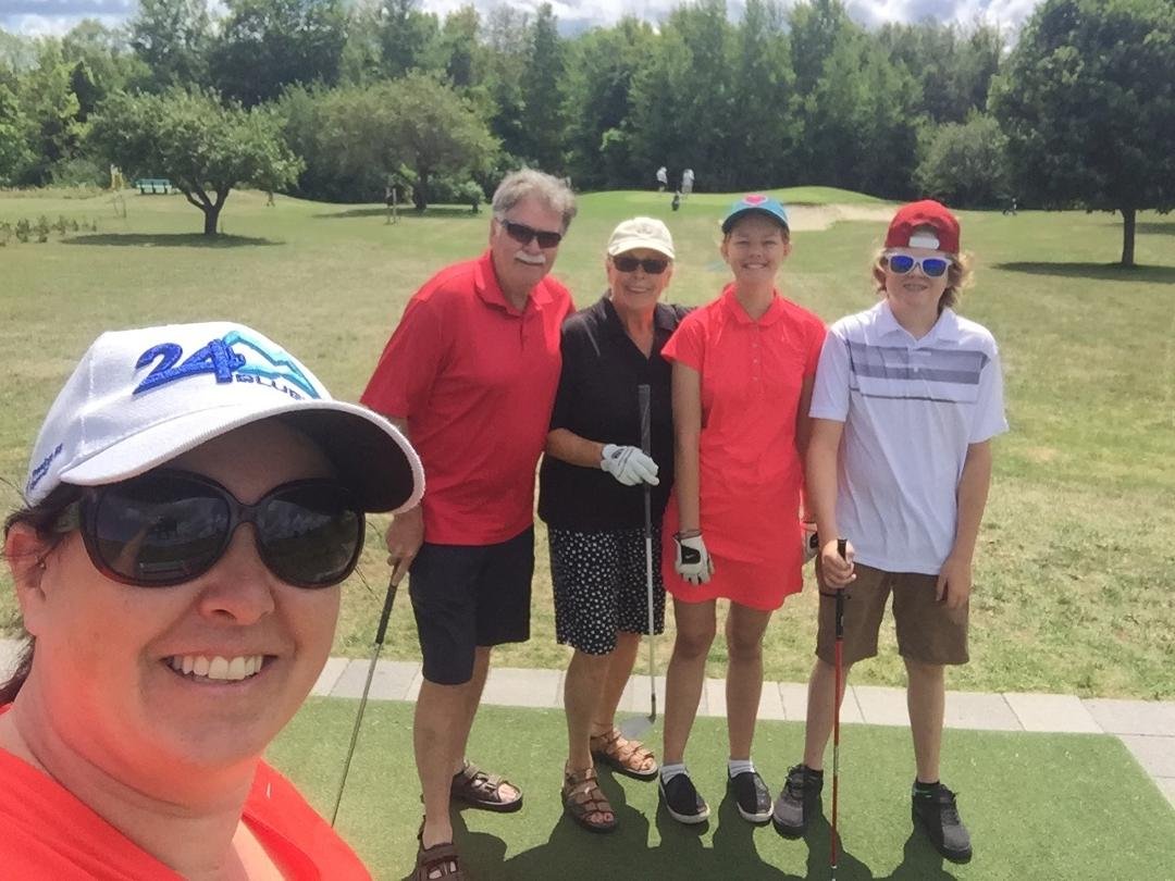 Golf with our daughter and G kids on Saturday