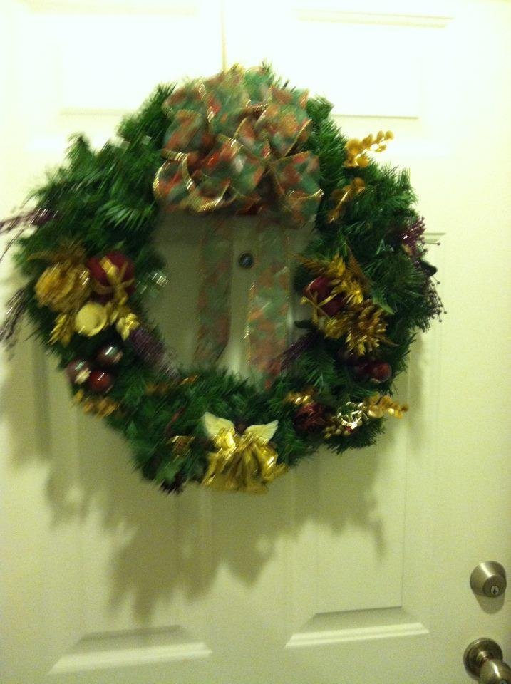 Remembering Helen Moreno Giving me this beautiful wreath more than 13 years ago. I hang this wreath every year. Thanks again Helen Moreno. Have a Blessed Holiday Season.