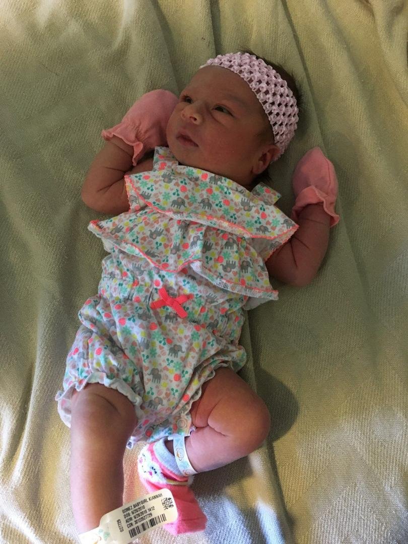 Here she is! Sophia Marie Pigeon ❤ she arrived on June 28th at 2:12pm weighing 8lbs 3oz & measuring 21 inches long. Congratulations Trenton & Kiannah!