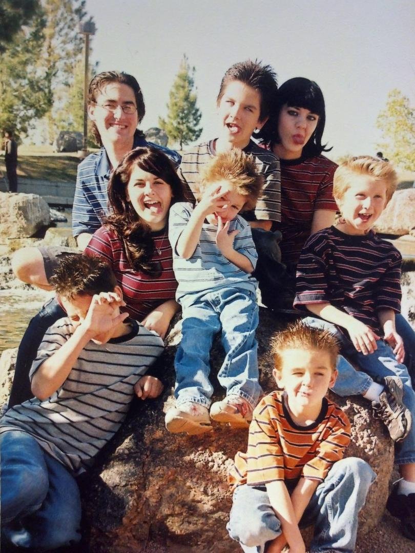 Amazing how Devon Cooley puts up with such a crazy family.He must really love us. ♥