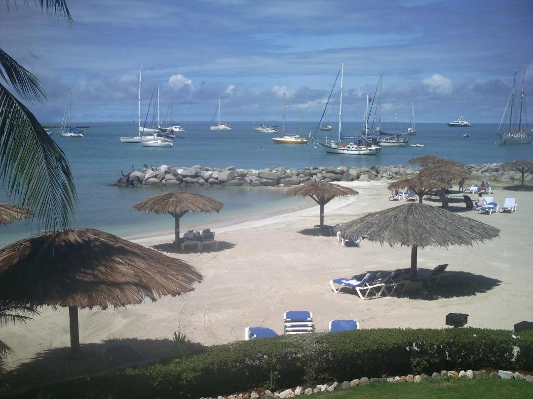 In Sint Maarten, view from our room.