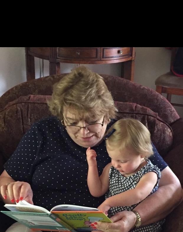 Reading with my precious great great niece Ella