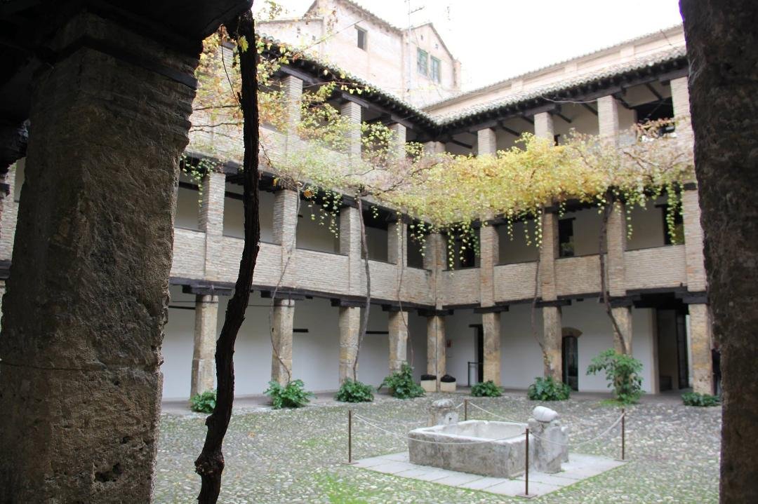 Courtyard of old Moorish inn.