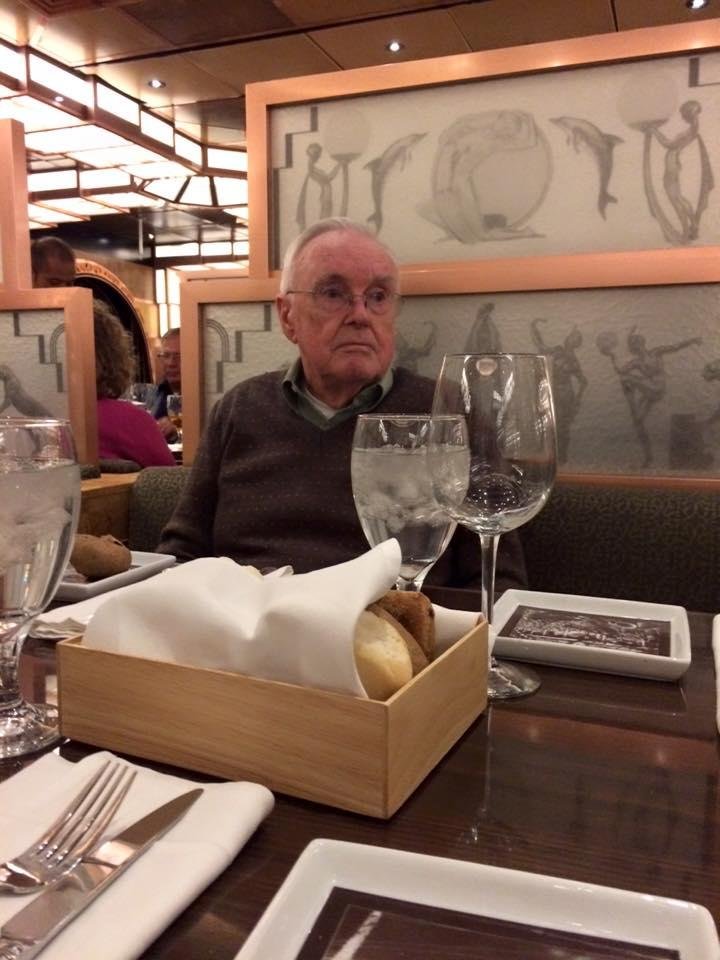 Dad's 92nd birthday on a cruise to Bahamas