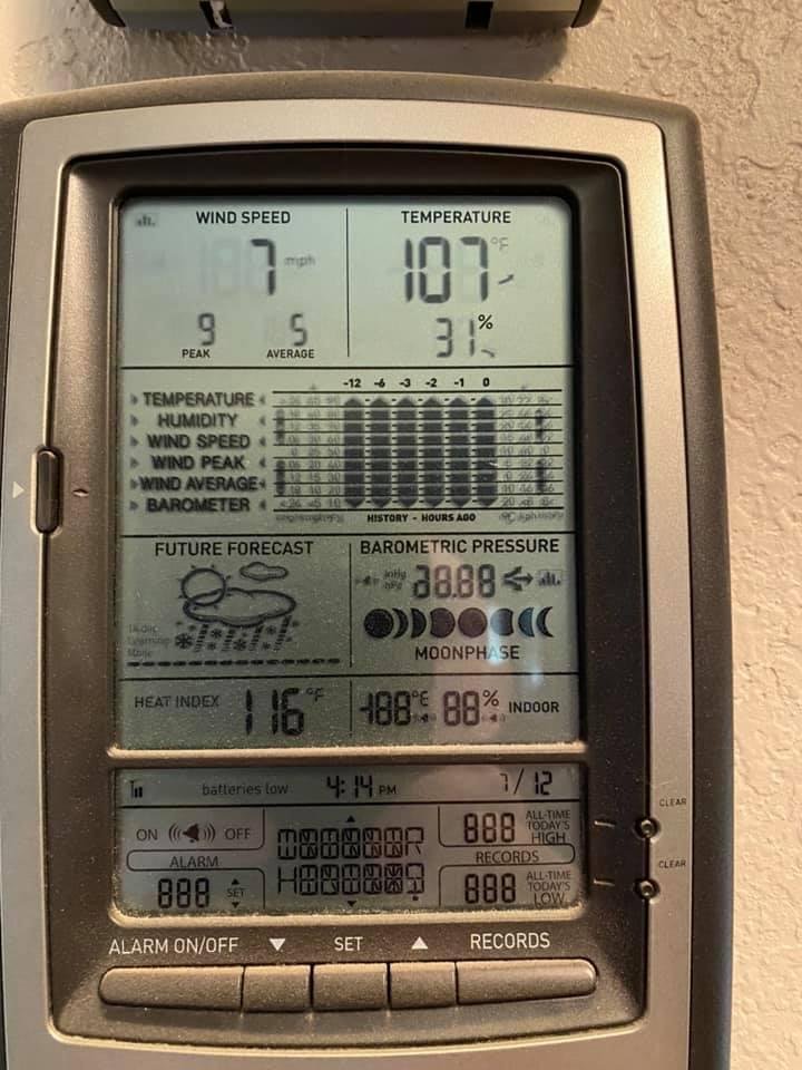 Hot this afternoon.