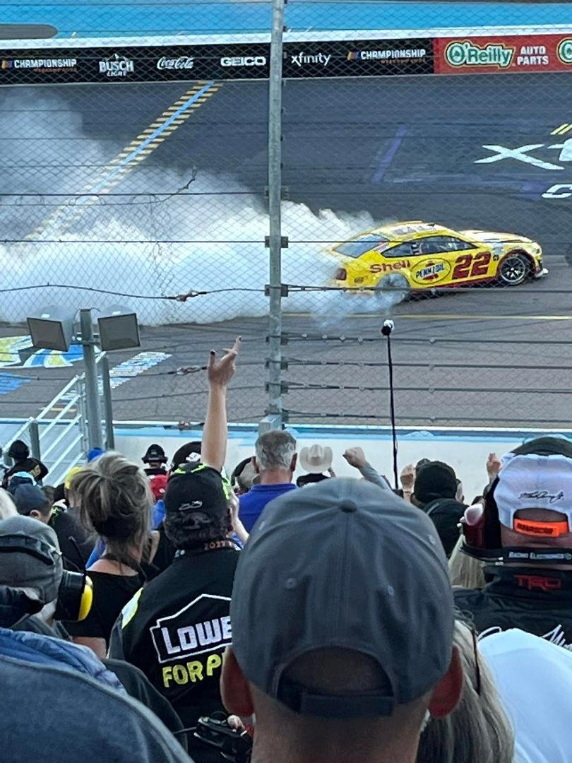 The winner celebrating
