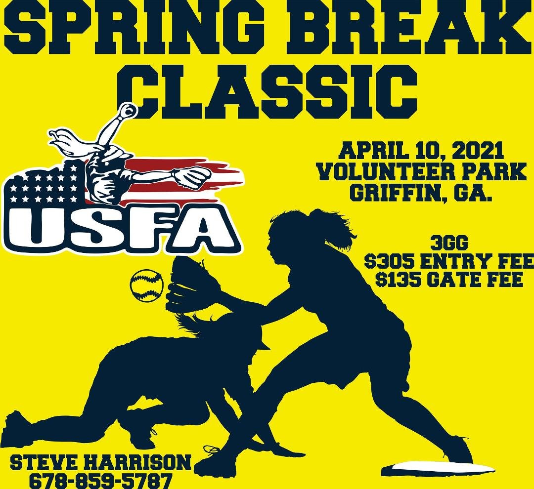 Needing a few more High School and 12U teams for this weekend.. Give me a call @ 678-859-5787 Thanks, Steve Harrison USFA Usfastpitch.com