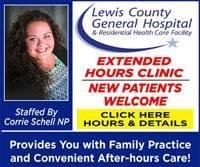 this my NP from Lewis County Hospital Her and the entire staff were great! Thanks to them all!