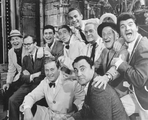 Passing along Randy West's comedy legend picture. Who among my friends can name them. Hint we lost the wide eyed fellow in front this week. Bill "Jose' Jimenez" Dana.
