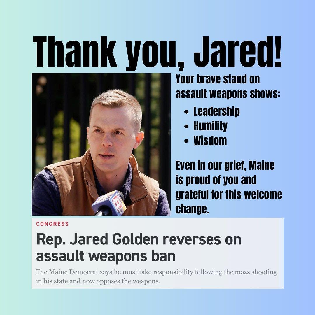 Thank you Representative Golden!