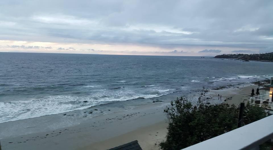 Rainy day and cold in Laguna Beach. So different when the sun is shining.