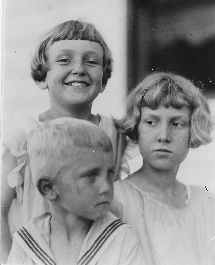 It's Mother's Day. A picture of my mother (she's the one grinning), my aunt Pat and uncle Jimmy.