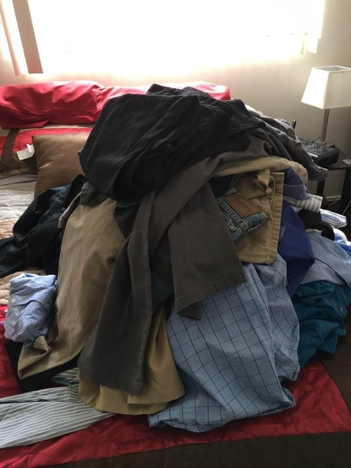 Off to Goodwill to unload all these oversized clothes!