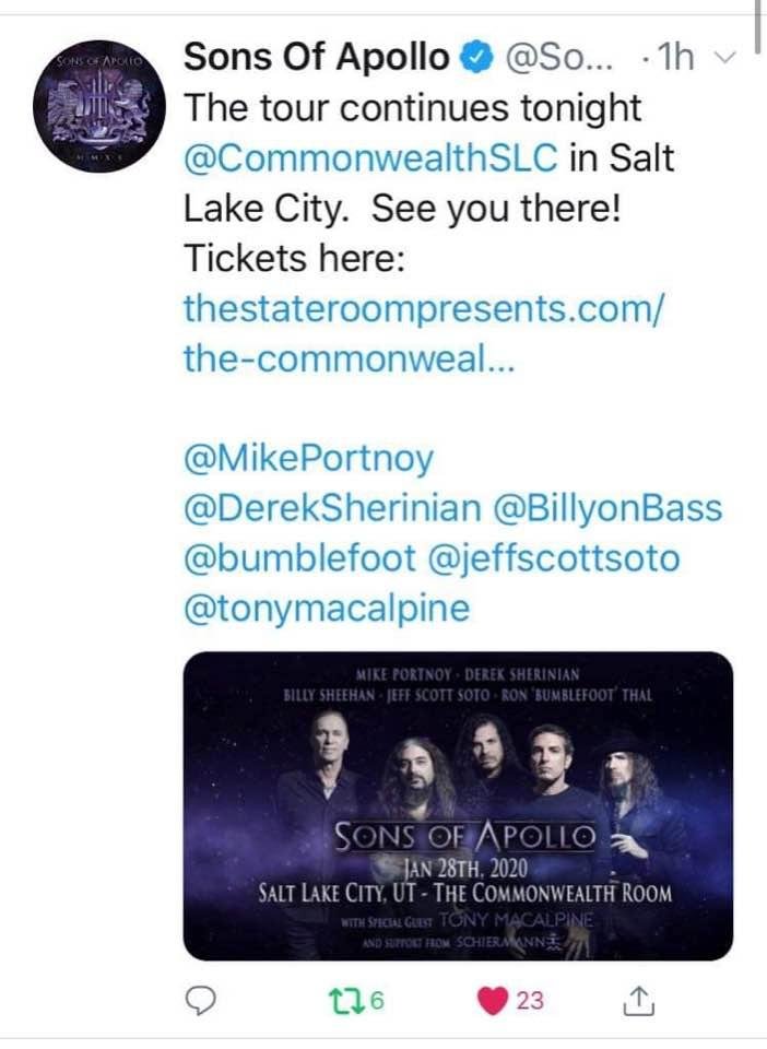 My bro Derek and he’s great band rocking salt lake tonight