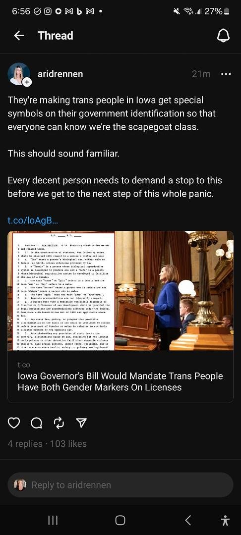 They did something like this in Nazi Germany too, requiring LGBTQ people to wear a pink triangle.