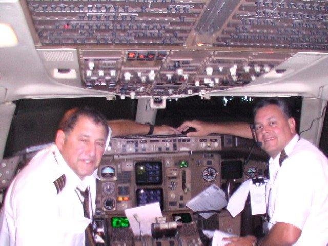 Me and Co-pilot John Cooper at 0 dark:30 in Taiwan on our way to Seoul,Korea 2008