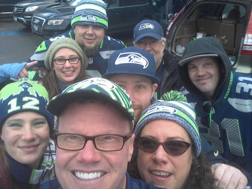 Go Hawks! Hawks Crowd gettin Fueled up for a Hawks Win! Go Hawks Fans EVERYWHERE!