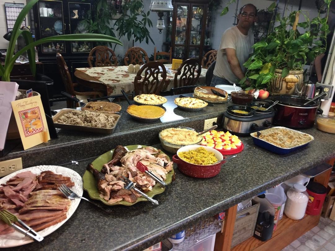 It has started to sink in that their will be no gathering around our table tomorrow! We have always looked forward to having all the family and even some friends on Thanksgiving Day. We always enjoyed way too much food. As