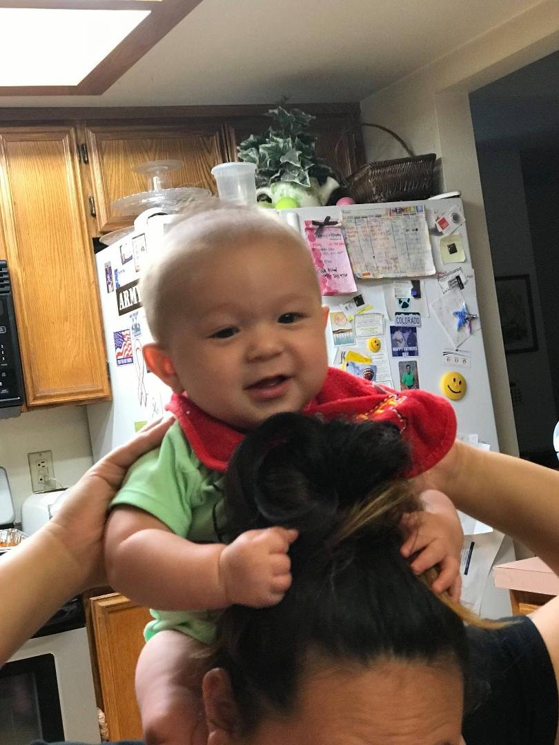 Matteo playing with Aunt Wendy Warren Taylor