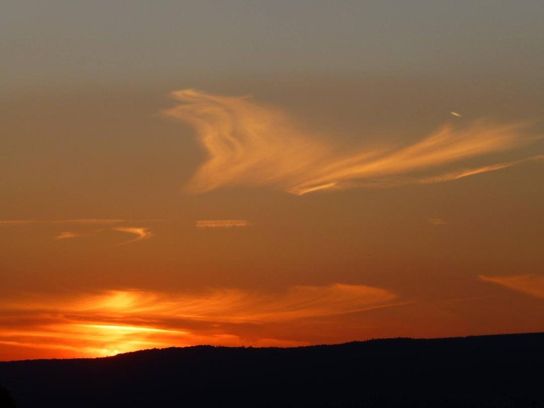Sunset on the longest day of the year.  Daylight until nearly 22:00 hrs.