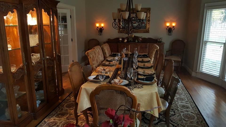 Happy Thanksgiving. As always Debra, Ashley, and Claudia have done it again. The table is spectacular looking and I'm excited about the food, and football.