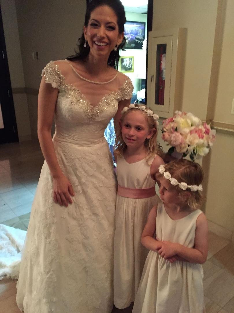 Julia with her flower girls