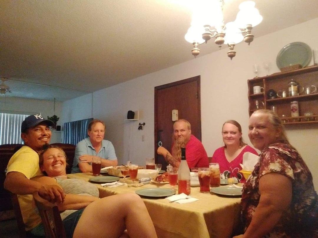 Had both of my kids to dinner to celebrate the official engagement of my daughter and to give him a taste of what to expect in this crazy family. Made lasagna, brown sugar crock pot ham, mashed potatoes, and creamed onions.