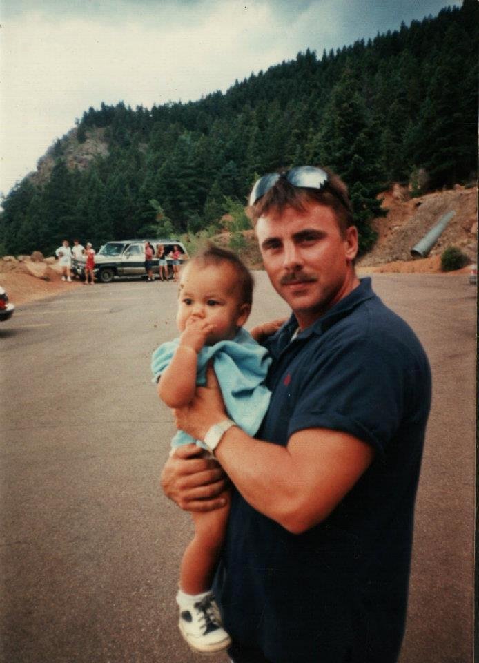 Saskia Ricker and me in Colorado.  This is Rick and Monica's daugher.  She was my little buddy while I was visiting Rick.