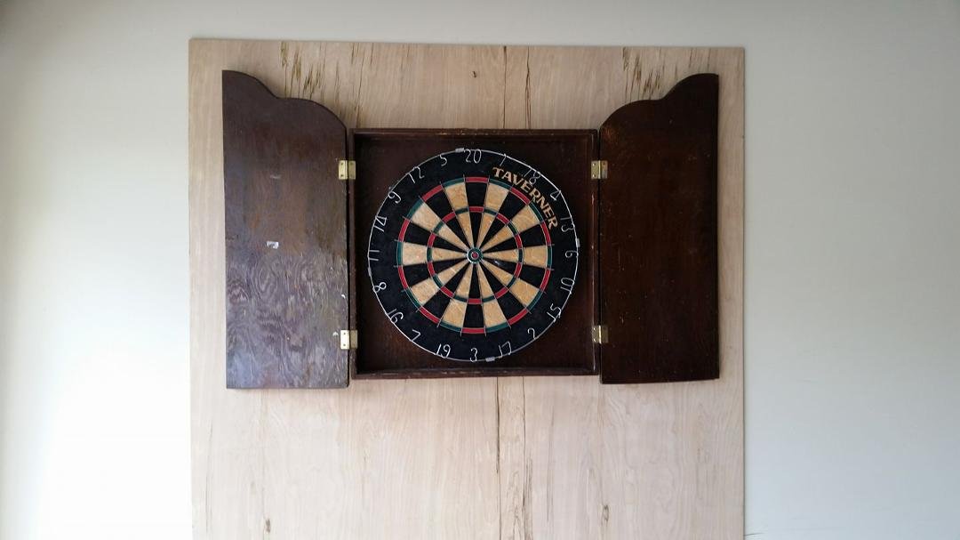 After only 5 years of procrastination my dart board is back up