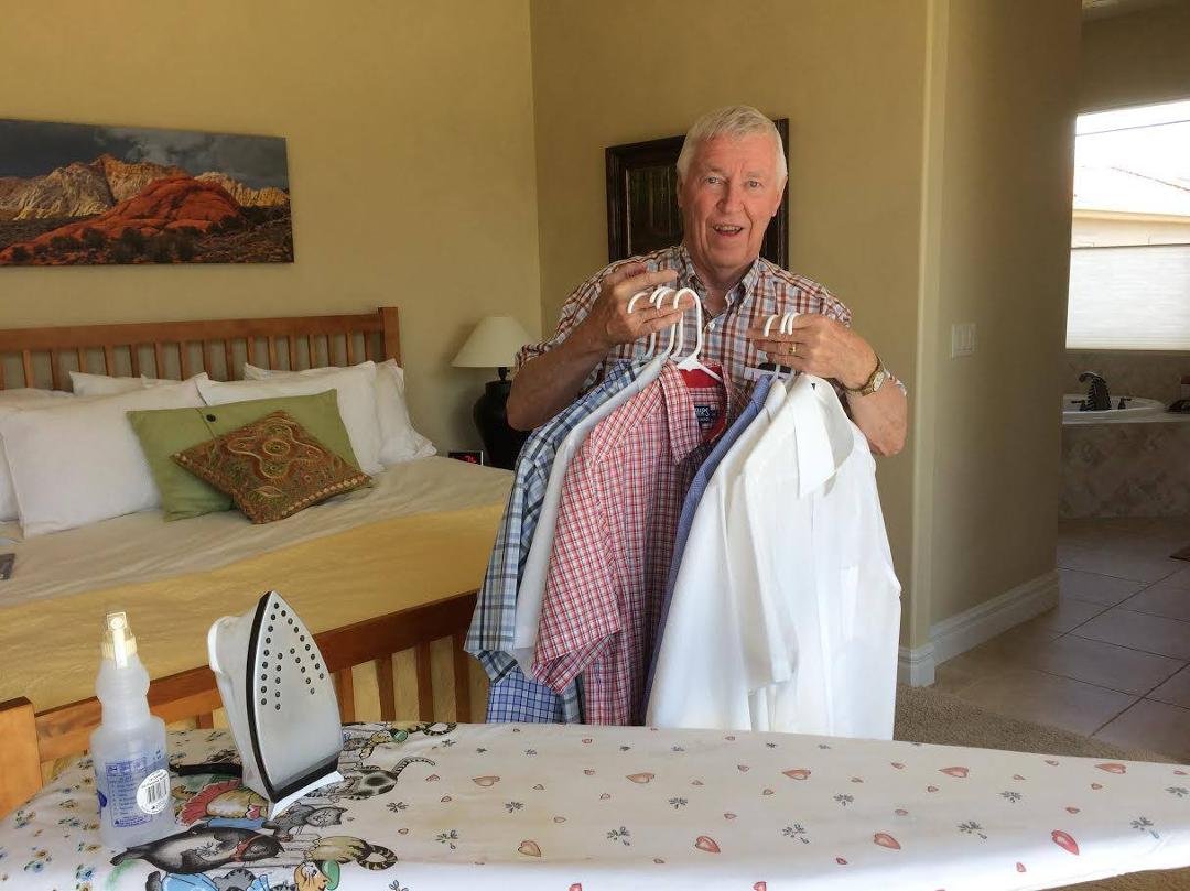 With a Clean Ironing Board Pad,
One Can Get Clean Ironed Shirts.
Does Anyone Need Some Shirts Ironed?