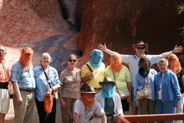 Most of our group (with our Program Director and his outstretched wings).