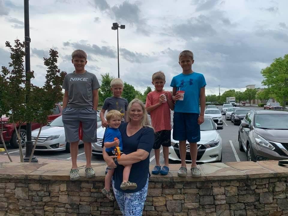 Lunch with these 5 handsome boys ❤️❤️❤️❤️❤️