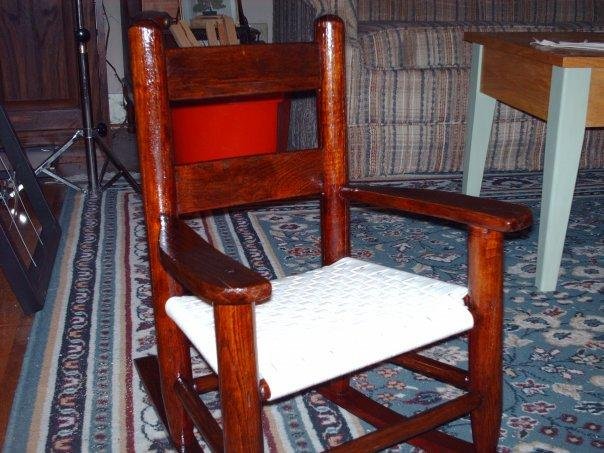 I weaved the seat in this chair