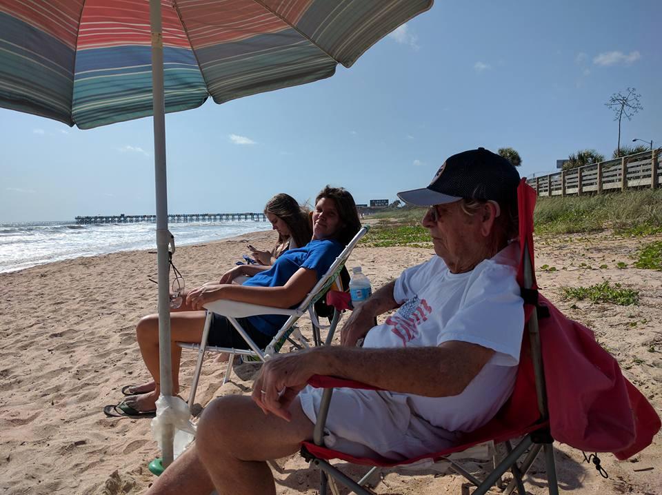 On the beach with Dad, Kelly Crozier-Out and Sophia Crozier-Out
Beautiful day here in Florida