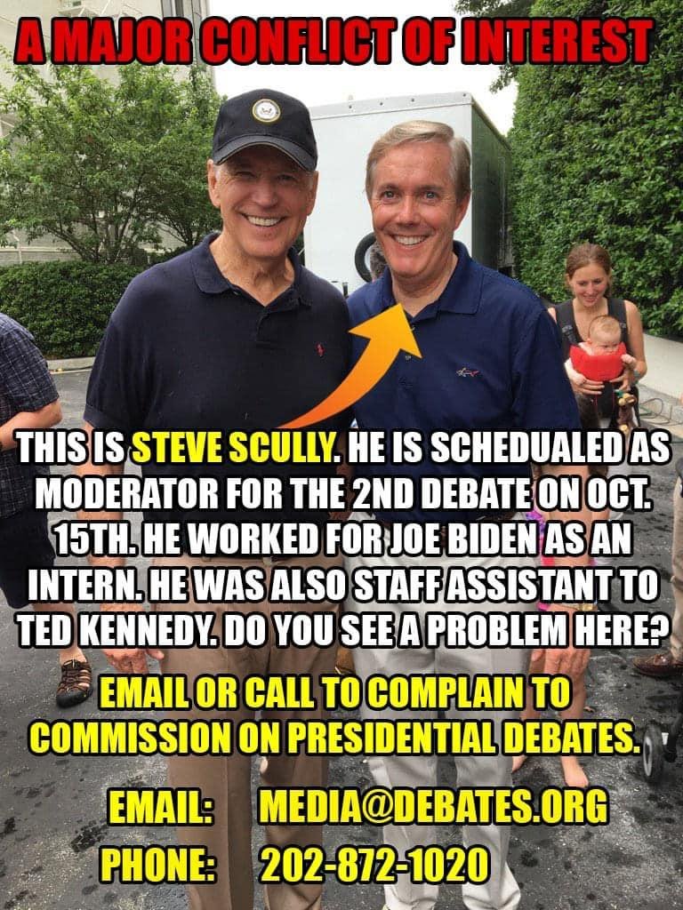 Good grief.....they can’t find an impartial moderator.   I watched the Presidential debate a second time, completely different impression - Wallace interrupted Trump many times and is no friend to Republicans- he lives next