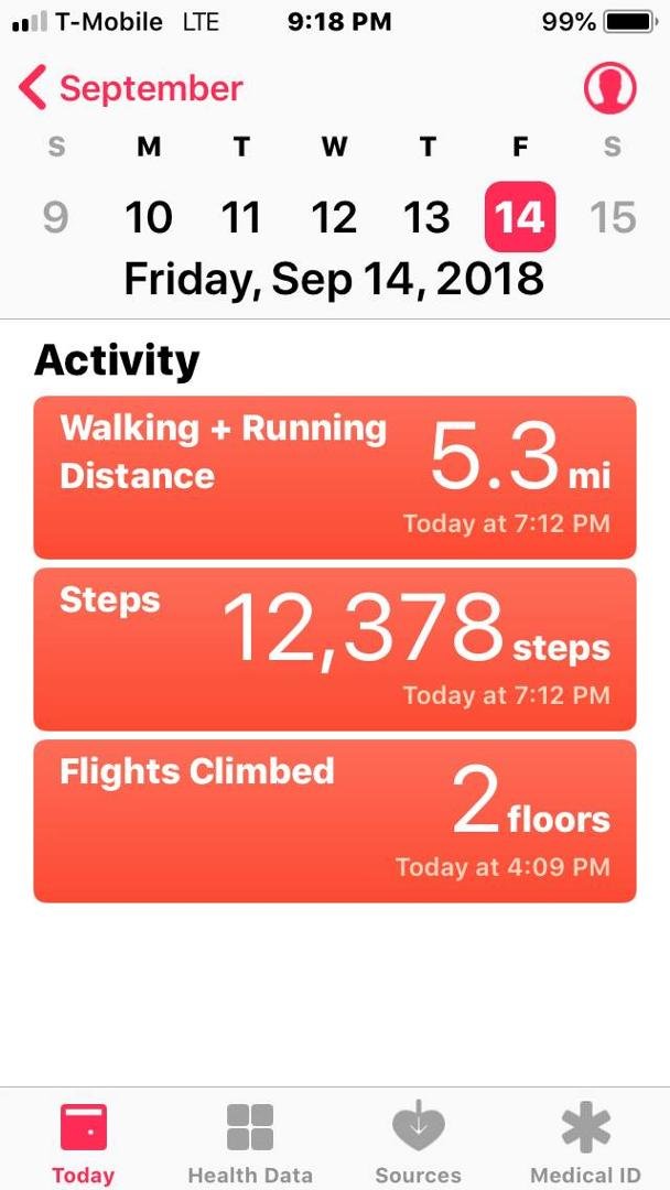 Trying to stay fit