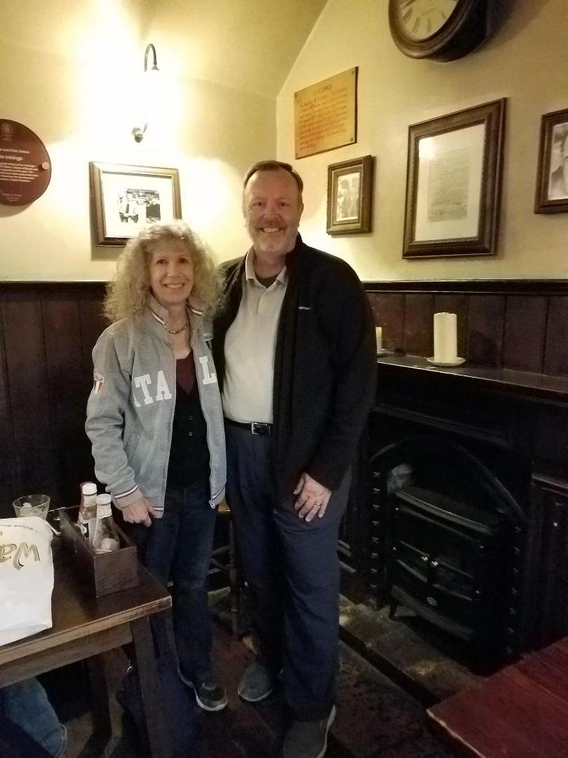 Oxford, England October 10th 2017. This is the room at The Eagle and the Child pub where C.S. Lewis, J.R.R. Tolkien, Owen Barfield, Charles Williams and other luminaries would meet and enjoy beer and pipes and read out thin