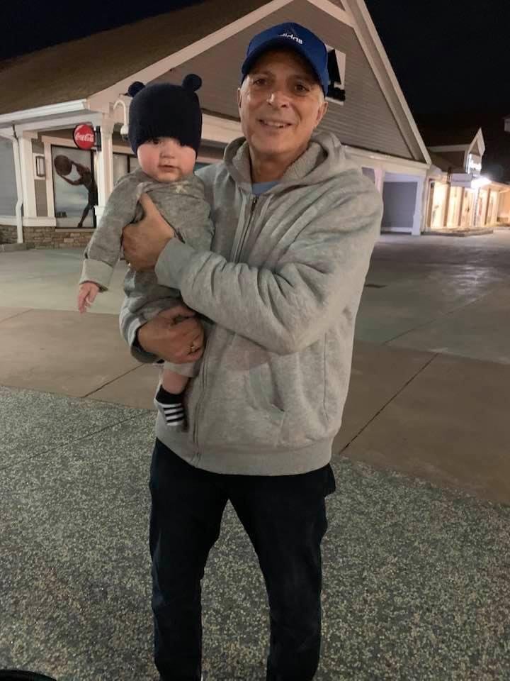 Grandpa Jack having a great time💖💖💖with our grandson Gavin yesterday.