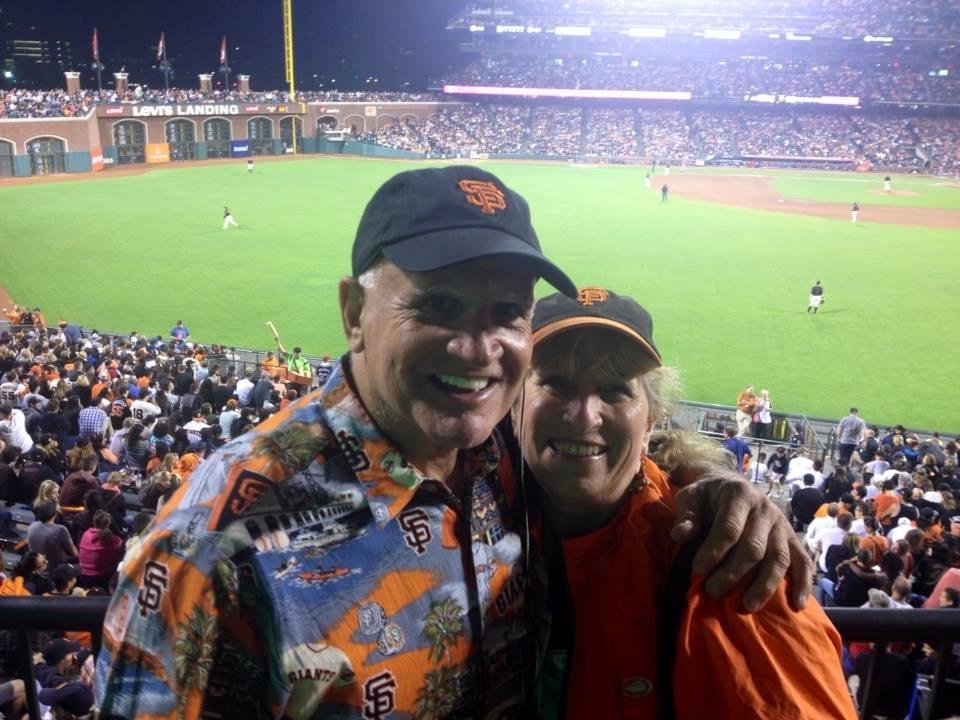 Warm night in the City. Giants winning.