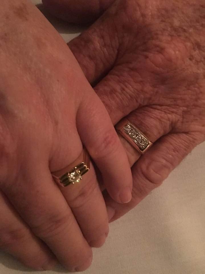 These are the wedding rings we designed and had made 40 years ago.