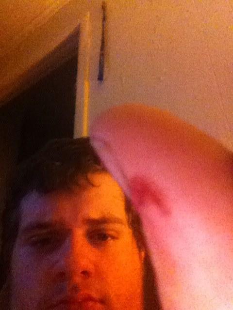 My thumb that I cut on a knife when I was washing diahes
