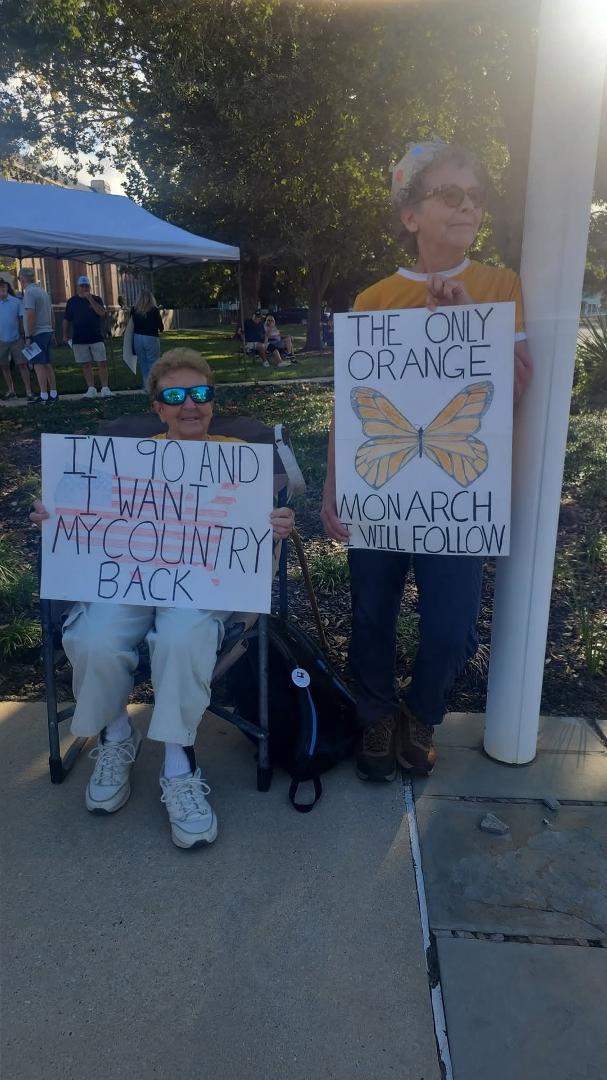 At the Gulfport protest love these ladies
