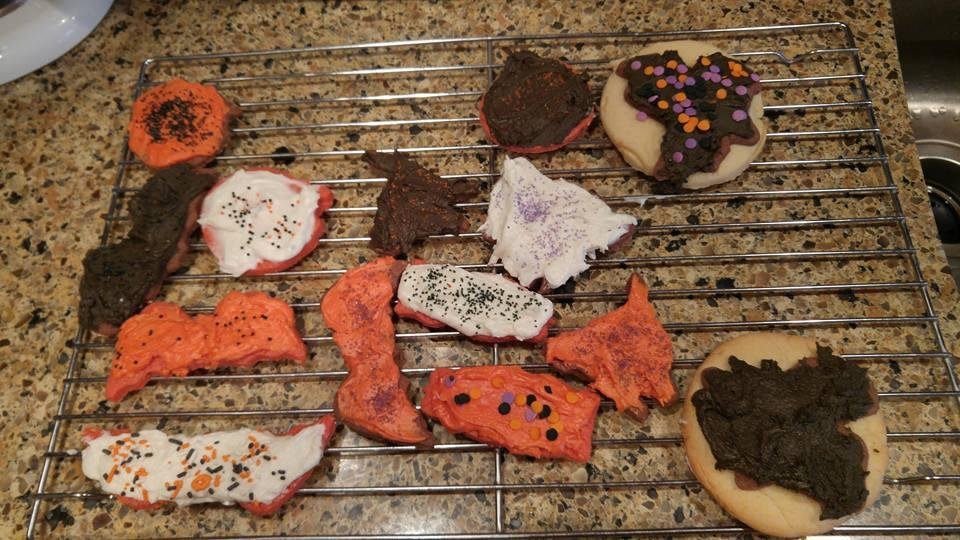 The Bigelow girls and I made Halloween cookies today. Had a lot of fun and the mess is all cleaned up.