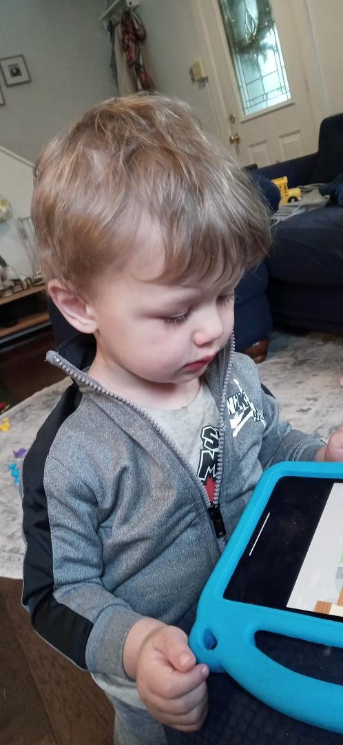 Ryan on his computer