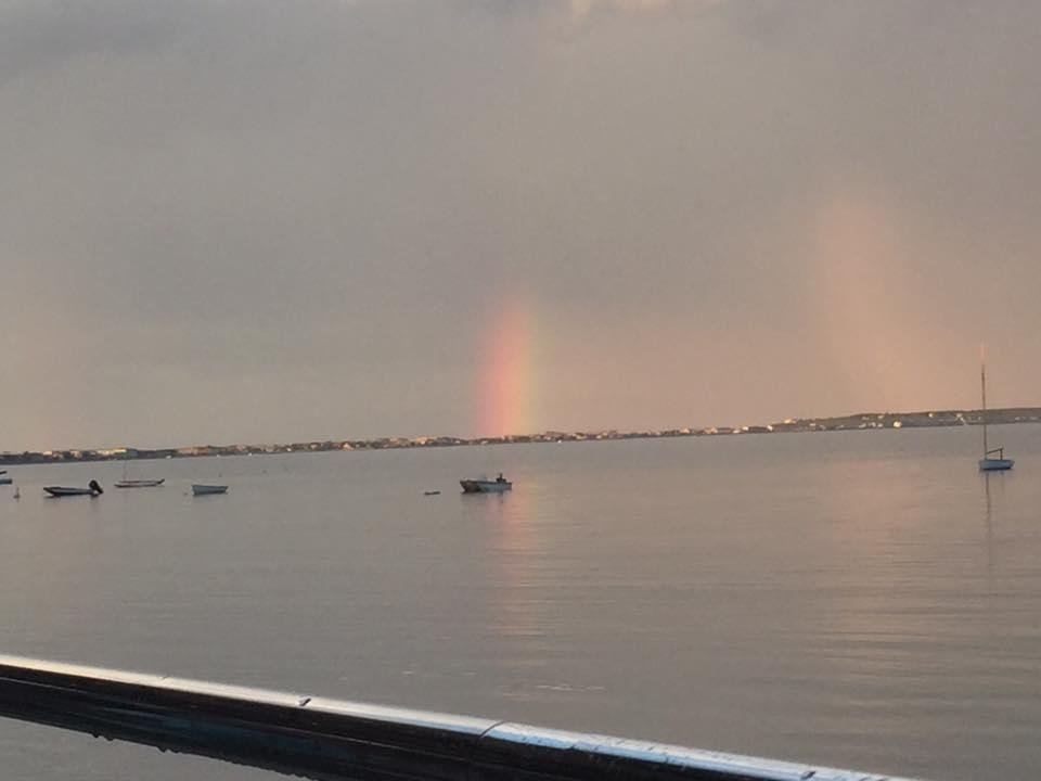 Rainbow sunset in P-Town last night
