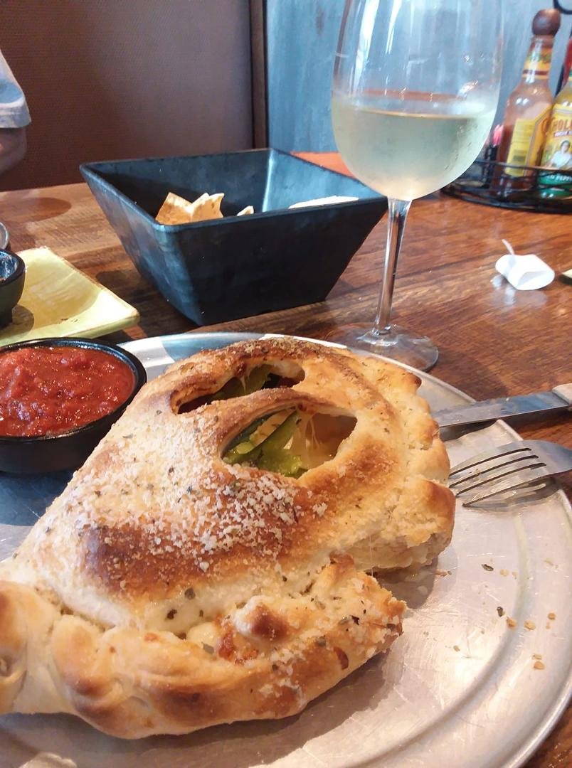 Calzone for $7 at Crossroads in Waterford.