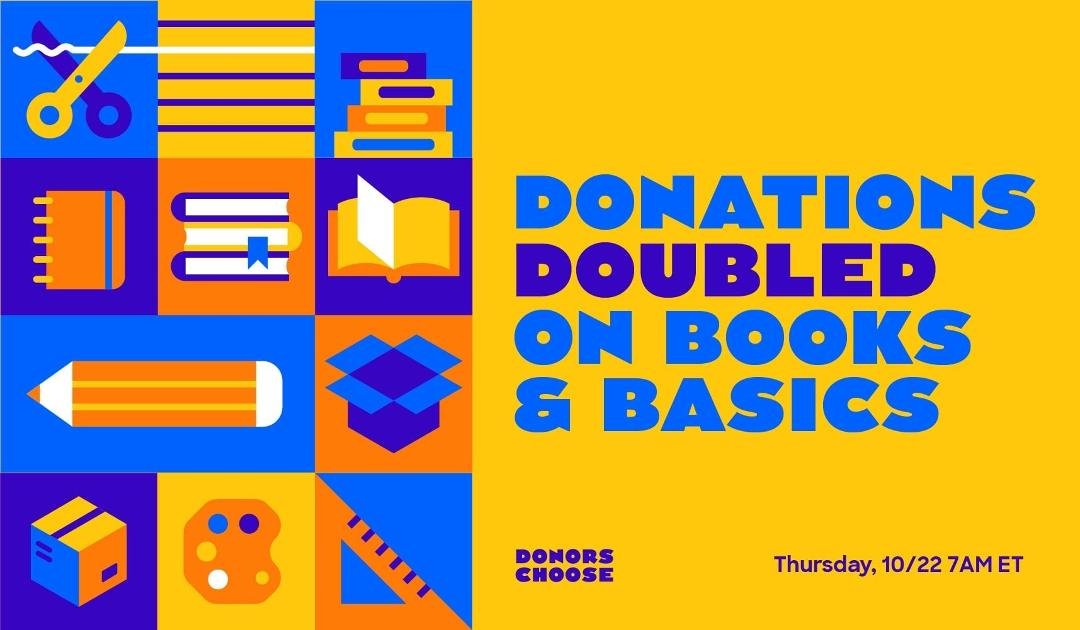 TEACHERS: Do not forget about the books and basics match THIS THURSDAY! (FYI-Teachers Pay Teachers Gift Cards count as a basic).
New to DC Sign Up Here: http://share.donorschoose.org/nv3zl
Here are some eligible projec
