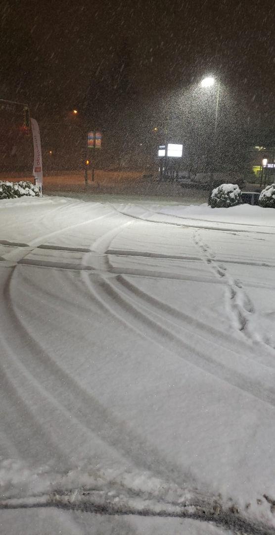 They said snow.