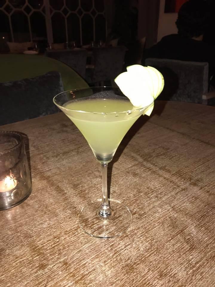 My apple martini Bombay, India style.