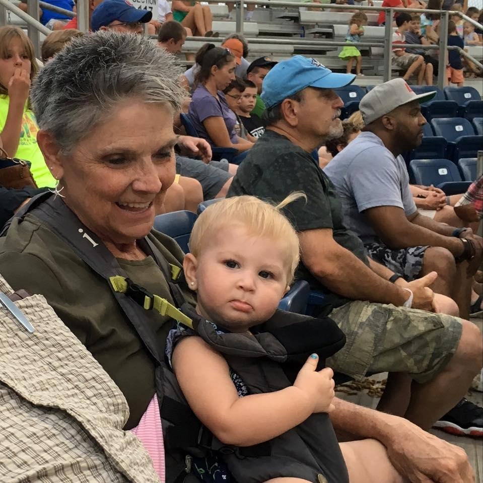 Vaeda and Granny at Sharks game